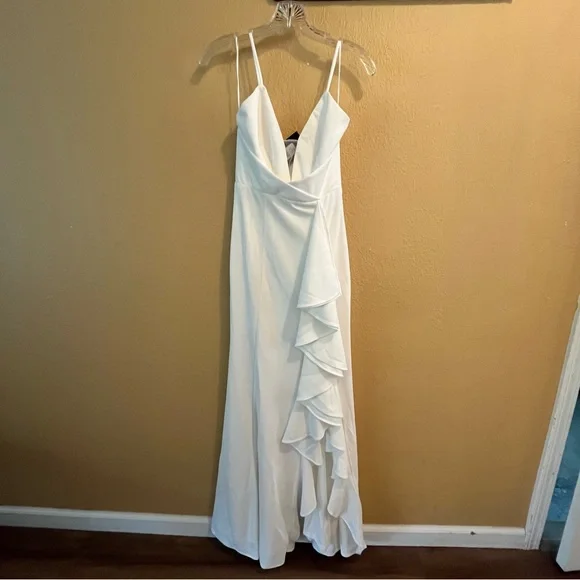 White Mermaid Dress Fashion Nova - Picture 5 of 16